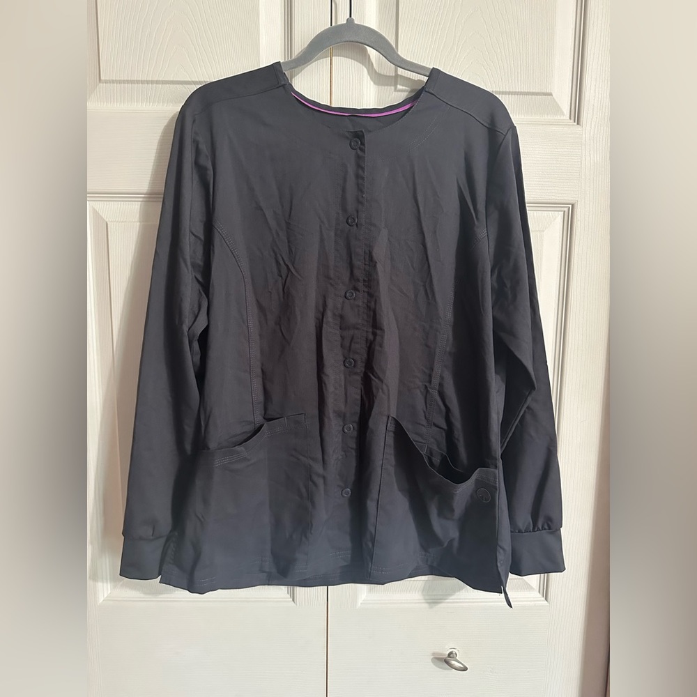 Purple Label by Healing Hands scrub jacket